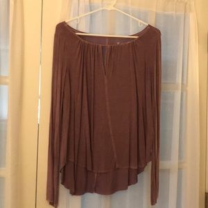 Purple Bell Sleeve Top